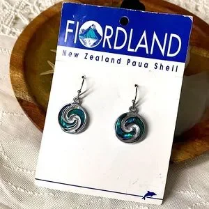 Paua shell earrings